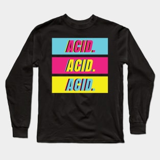 Techno Acid Style Long Sleeve T-Shirt